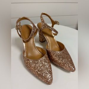 J Crew sparkle heel